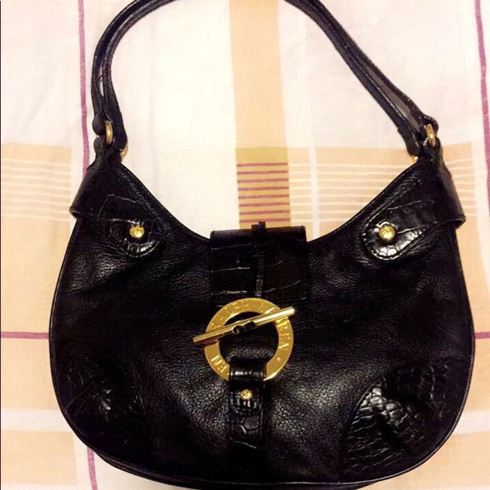 Vintage Ralph Lauren Black and Gold Bag - Picture 7 of 8